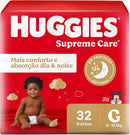 Kit com 4 Pacotes de Fraldas Huggies Supreme Care