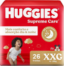 Kit com 4 Pacotes de Fraldas Huggies Supreme Care