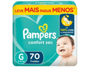 Kit com 3 Pacotes de Fraldas Pampers Confort Sec